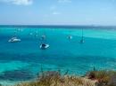 Tobago Cays view of anchorage: It
